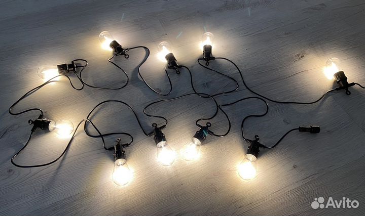 Ретро гирлянда уличная