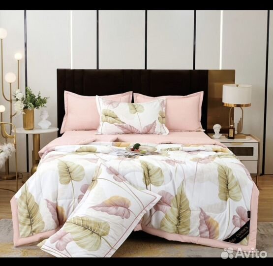 Евро, с готовым одеялом и простыней на резинке