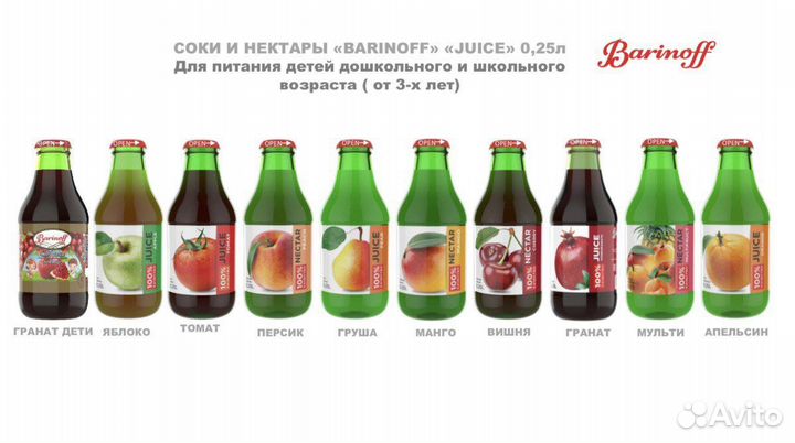 Соки, топпинги, сироп, морс, энергетики оптом, сок