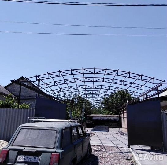 Навес из поликарбоната на участок # N10-60
