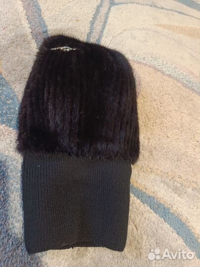 Шапка норковая женская