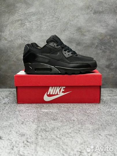 Кроссовки Nike Air Max 90 черные арт:353