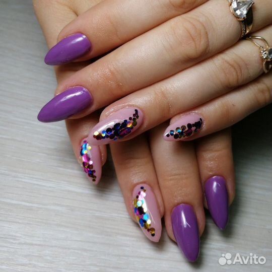 Наращивание ногтей, Шеллак, Педикюр