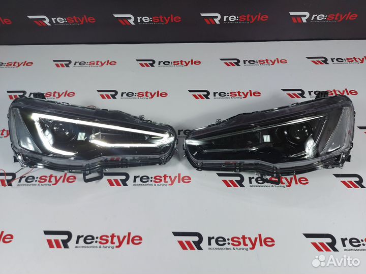 Фары Mitsubishi Lancer / Galant 06-16г Темные