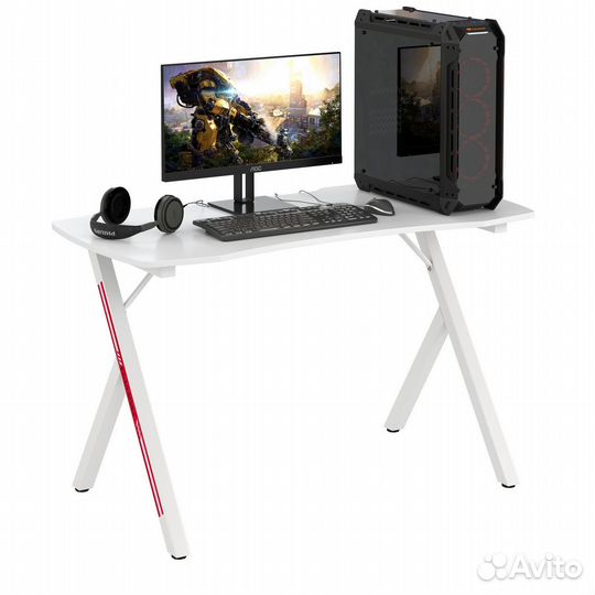 Игровой стол Мебель-24 GT-2310 цвет белый, шхгхв 120х60х73 см, столешница мдф 15 мм