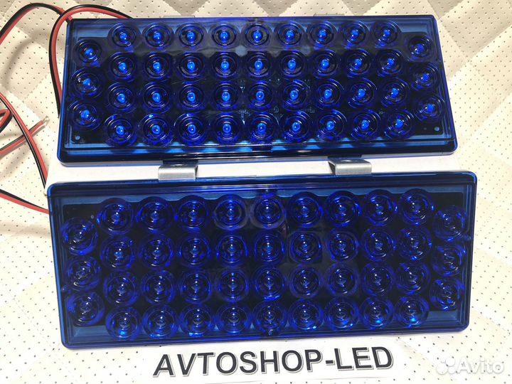 Стробоскопы синие LED яркие 12V