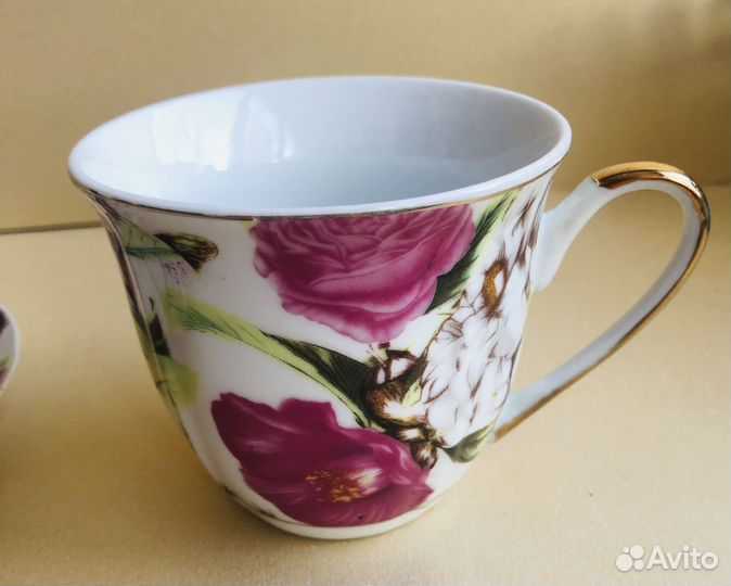 Чайная пара « Пионы». Китай