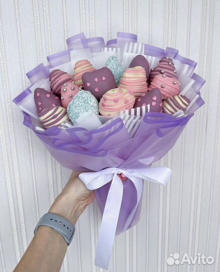 Съедобные букеты, букеты из клубники