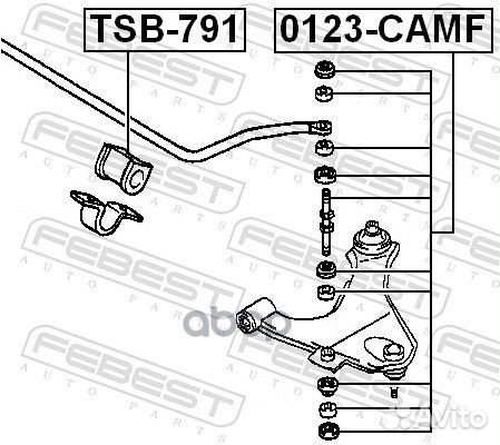 Тяга стабилизатора передняя (toyota cami J100E