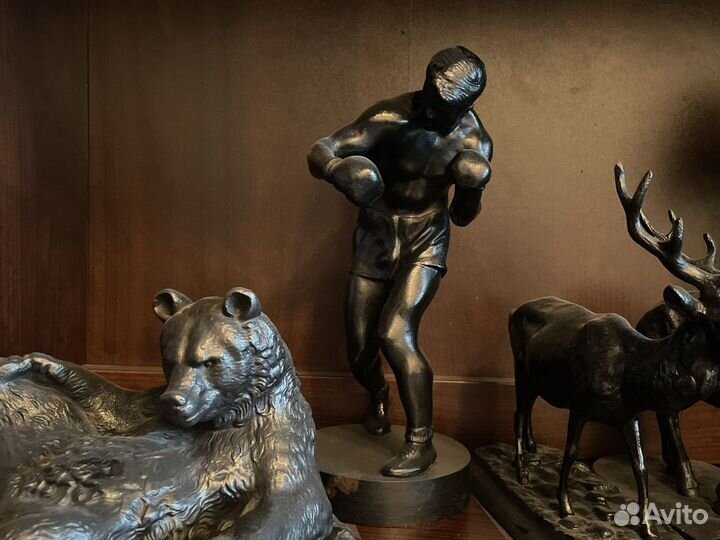 Касли.СССР.Чугун.Медведь в малиннике