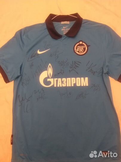 Чемпионская Футболка Зенит с автографами 2010