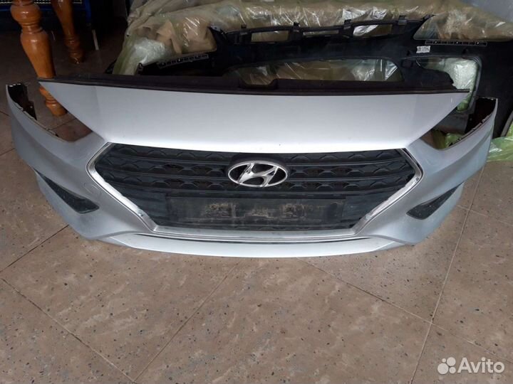 Бампер хундай солярис 2