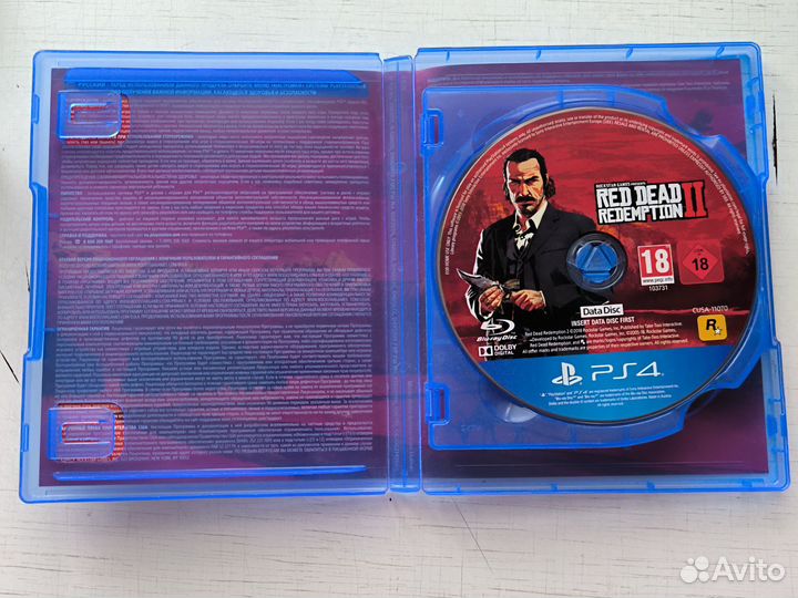 Red dead redemption 2 ps4 диск