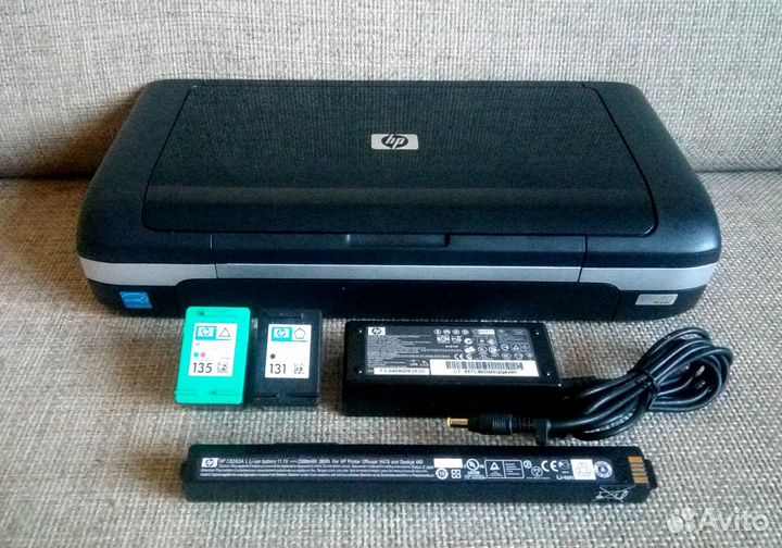 Принтер HP H470 + картриджи + акб + бп