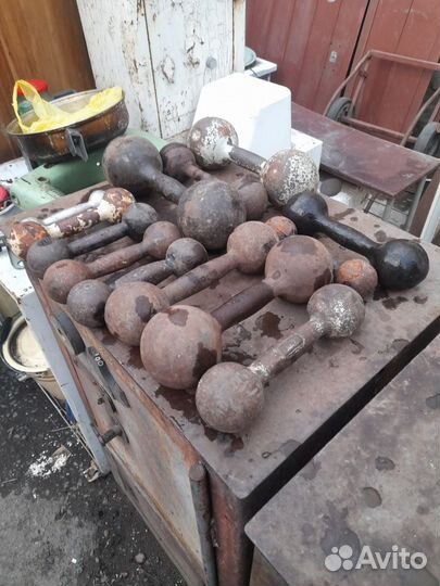 Гантели разные 10кг - 0.25кг