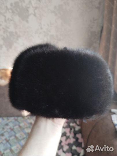 Шапка ушанка мужская норка