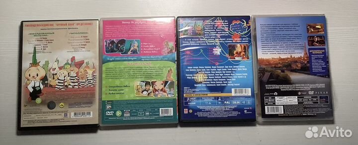 Dvd диски с мультфильмами(лунтик, винкс, disney)