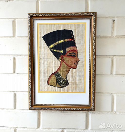 Панно Папирус Нефертити винтаж