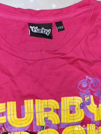 Лонгслив Furby для девочки 152, фуксия