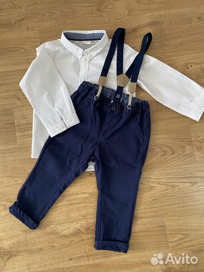 Костюм для мальчика, брюки и рубашка 92