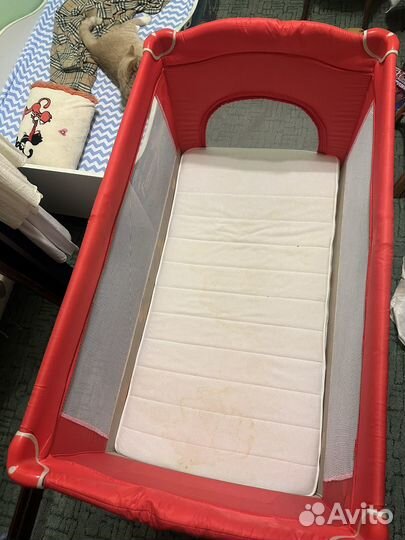 Детская кроватка манеж с матрасом