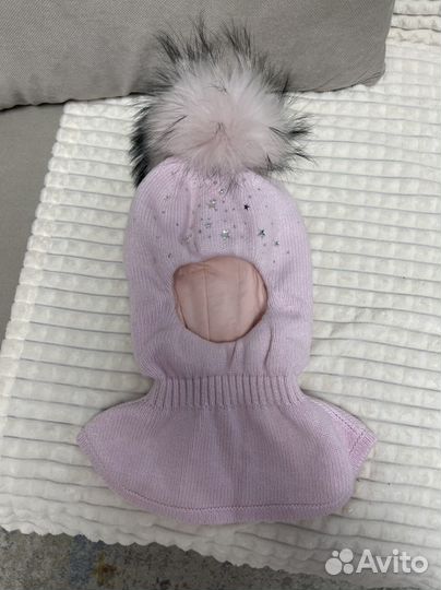 Шапка шлем для девочки 52-54 Stefania