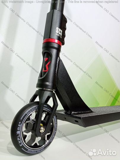 Трюковой самокат explore guru black, новый