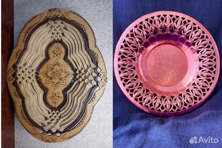 Хлебница сухарница конфетница фруктовница Ваза