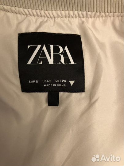 Атласный бомбер и штаны Zara размер s