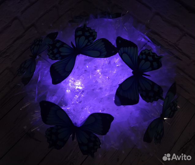 Букет из бабочек,светящиеся букеты из бабочек