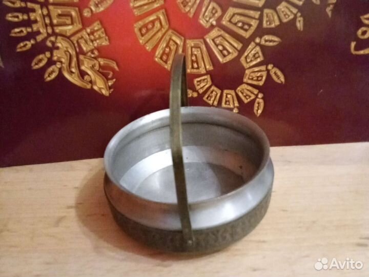 Сахарница,конфетница,вазочка,винтаж,мельхиор СССР