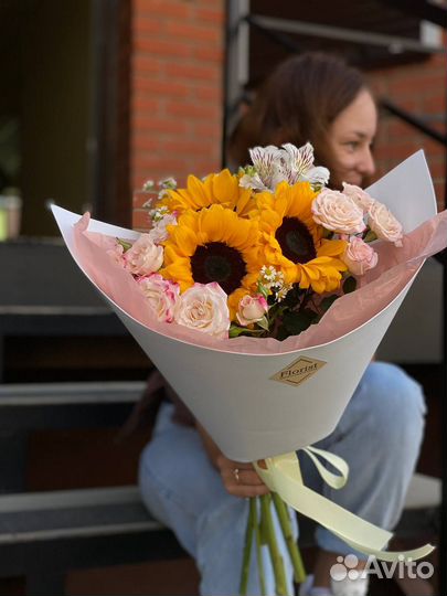 Букет подсолнухов