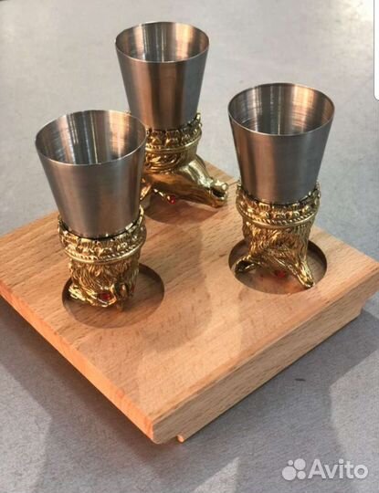 Стопки подарочные с литьём металлические