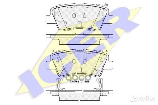 Колодки торм.диск. Sonata V 2.0 VV Ti GLS 2.0 CRDi