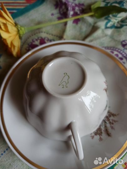 Чайная пара фарфор Дулево