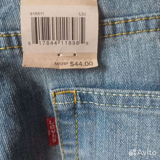 Джинсы levis 511 новые оригинал