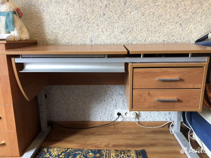 Растущая парта и стул деми бу