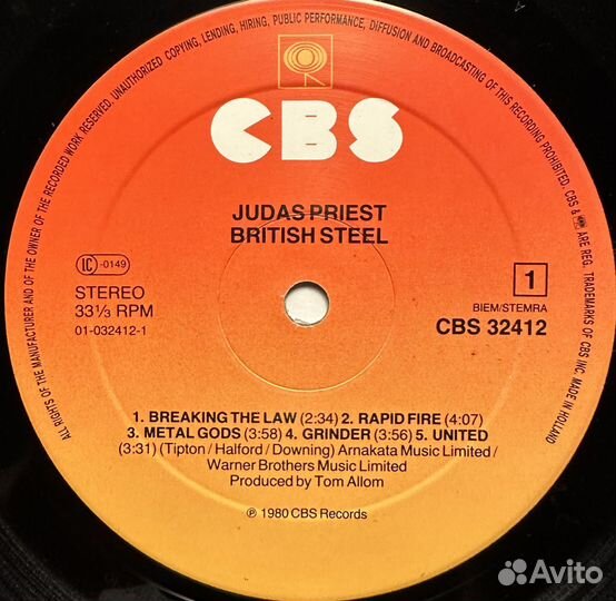 Judas Priest – British Steel (Голландия 1980г.)