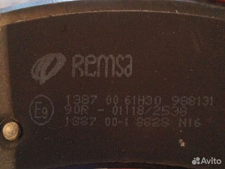 Колодки Renault scenic 3, fluence remsa