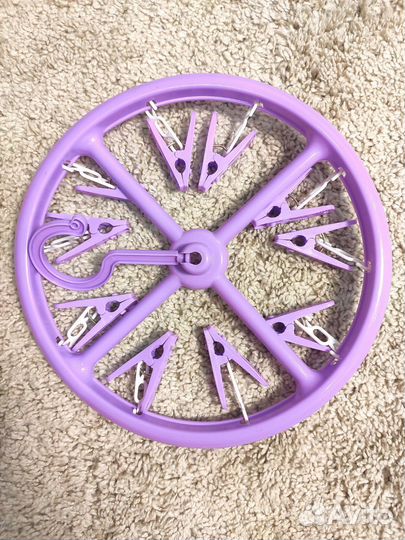 Вешалка круглая с прищепками / сушилка для белья