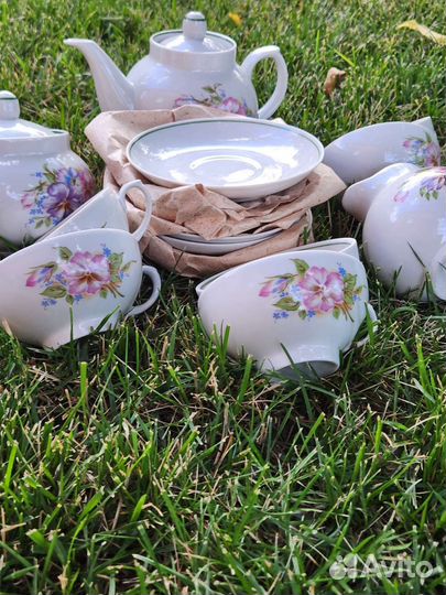 Чайный сервиз Дулёвский фарфор СССР новый