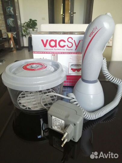 Насос и ёмкость для вакумирования цептер