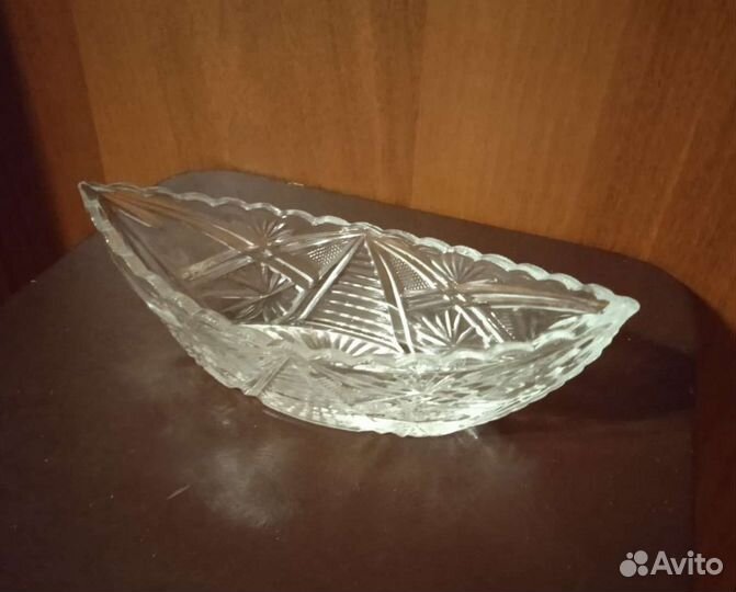Салатник хрустальный СССР