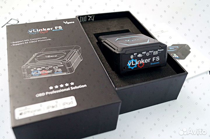 Vgate vLinker FS BT ELM327 HS/MS-CAN Forscan 24 в