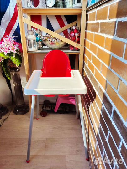 Стульчик для кормления икеа антилоп antilop красн