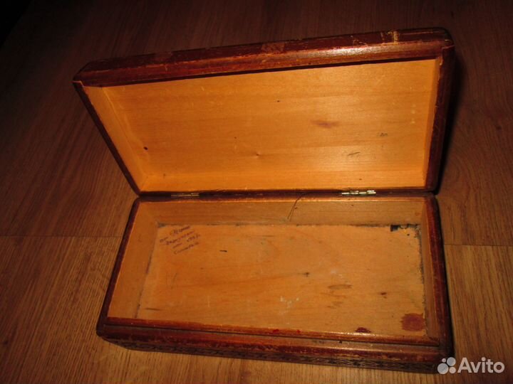Шкатулка 1940 годов дерево с росписью
