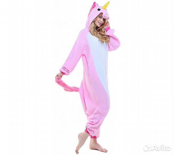Кигуруми FunFur Единорог Пегас Розовый XL