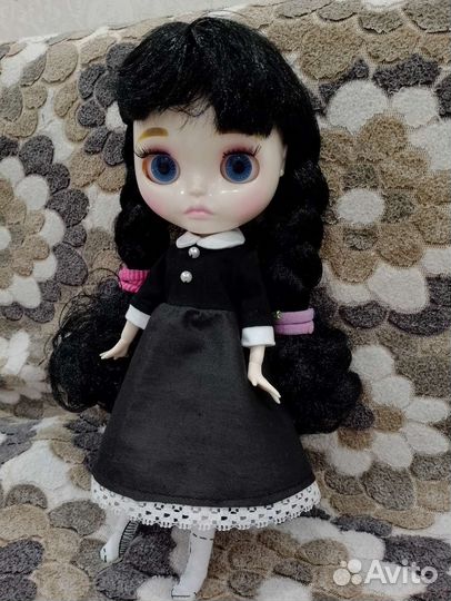 Платье для куклы Блайз Уэнсдей