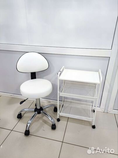 Полка металлическая тележка столик