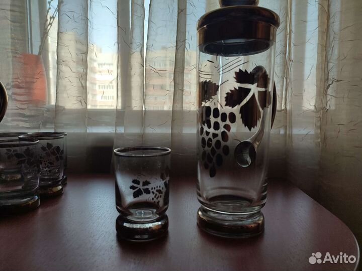 Кувшин стекло (набор из 10 стаканов и 2 кувшинов)
